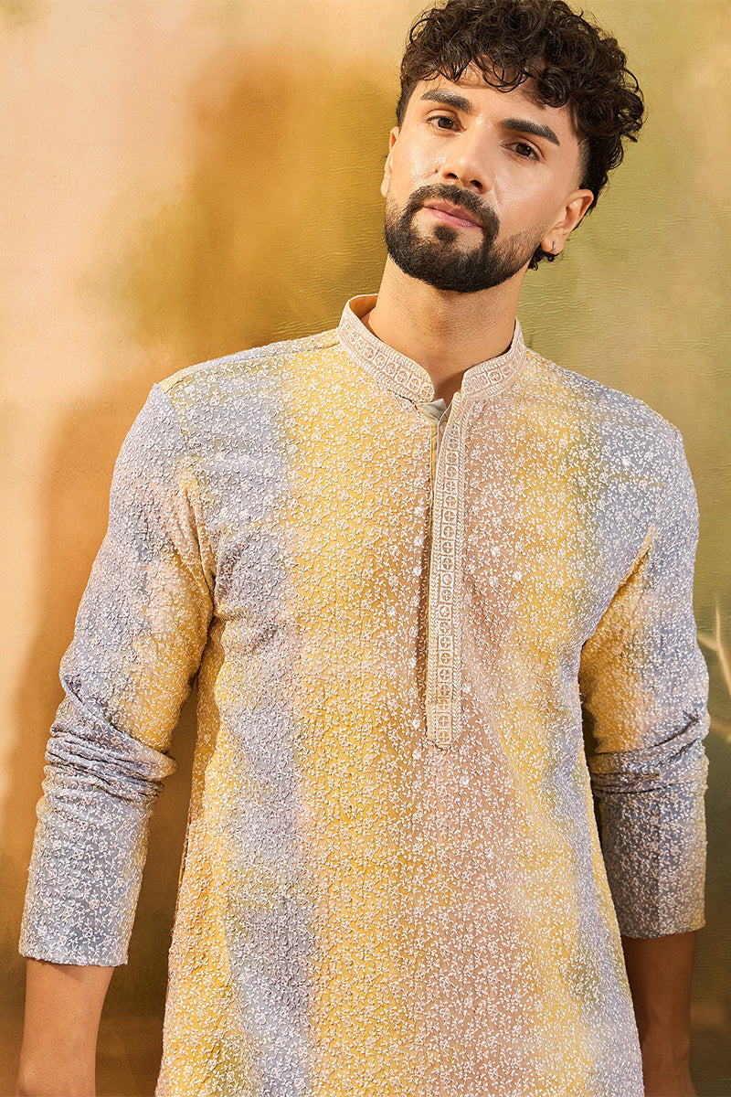 Multi Viscose Rayon Solid Embroidered Straight Kurta MKU1433