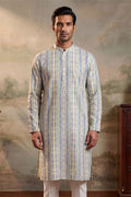 Multi Silk Blend Abstract Printed Kurta MKU2252