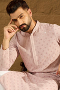 Purple Viscose Rayon Solid Embroidered Straight Kurta MKU1061