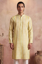 Multi Silk Blend Abstract Printed Kurta MKU2255
