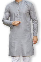 Cotton Kurta for Men - Grey | KPSGSLGRE3