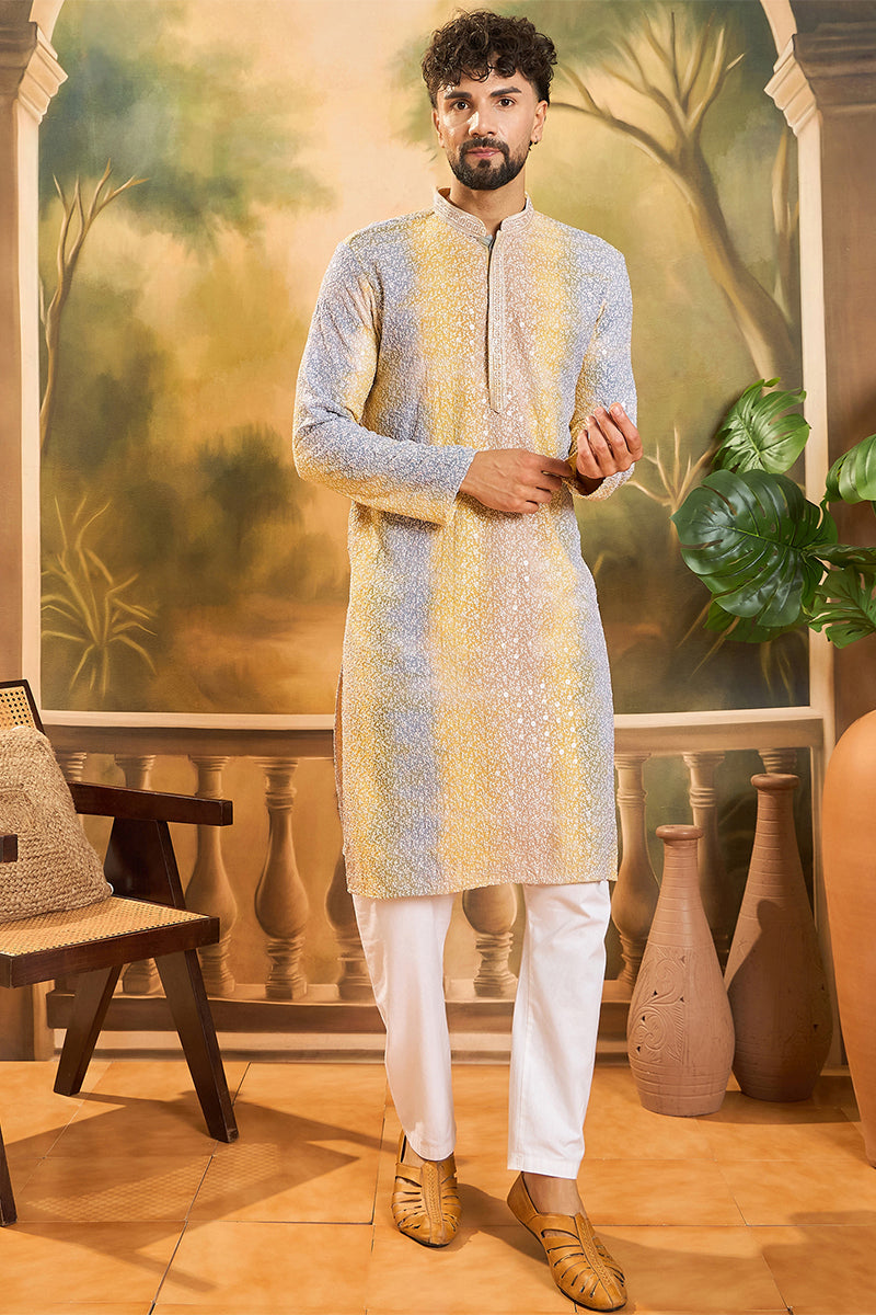 Multi Viscose Rayon Solid Embroidered Straight Kurta MKU1433