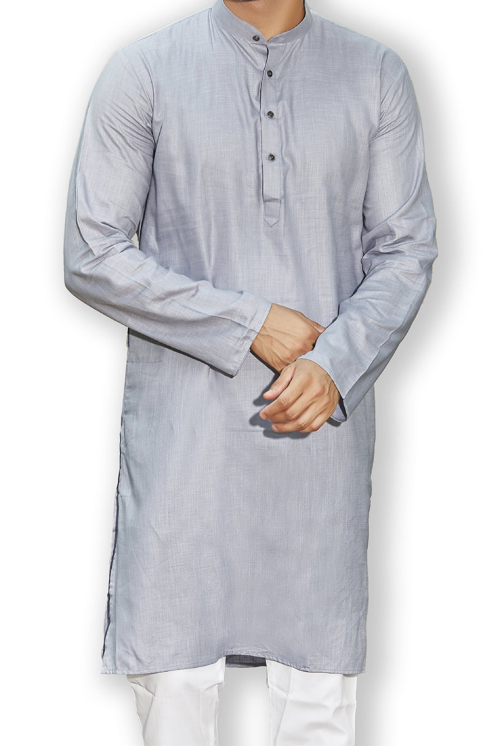 Cotton Kurta for Men - Grey | KPSSHPGY38