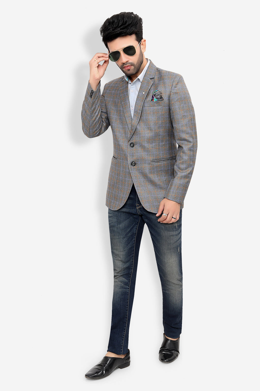 Cotton Blazer for Men - Multicolor | BLDU30010S