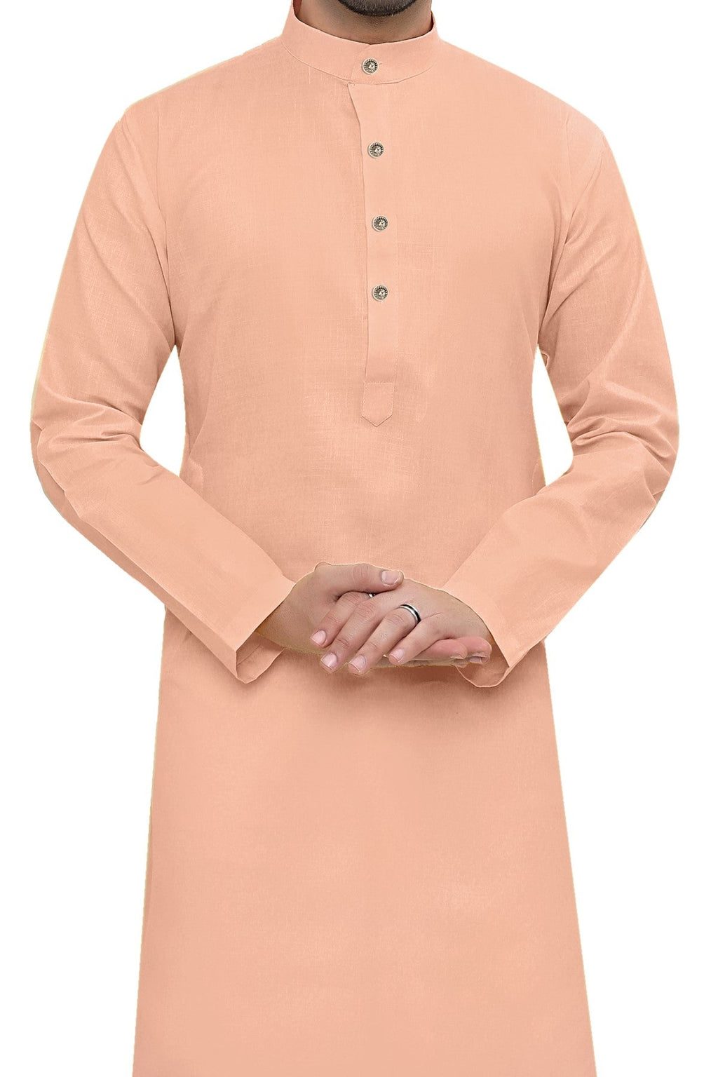 Cotton Kurta for Men - Peach | KPSGSPCH36