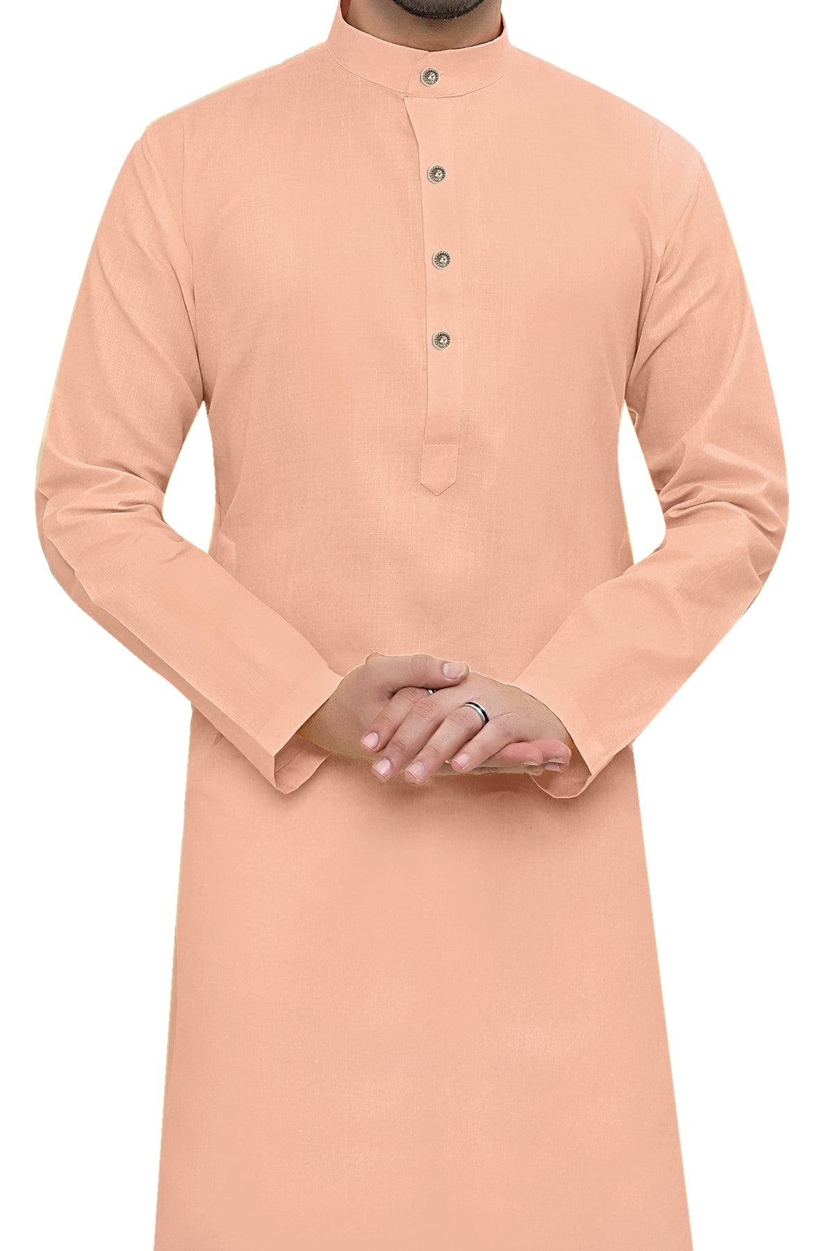 Cotton Kurta for Men - Peach | KPSGSPCH36