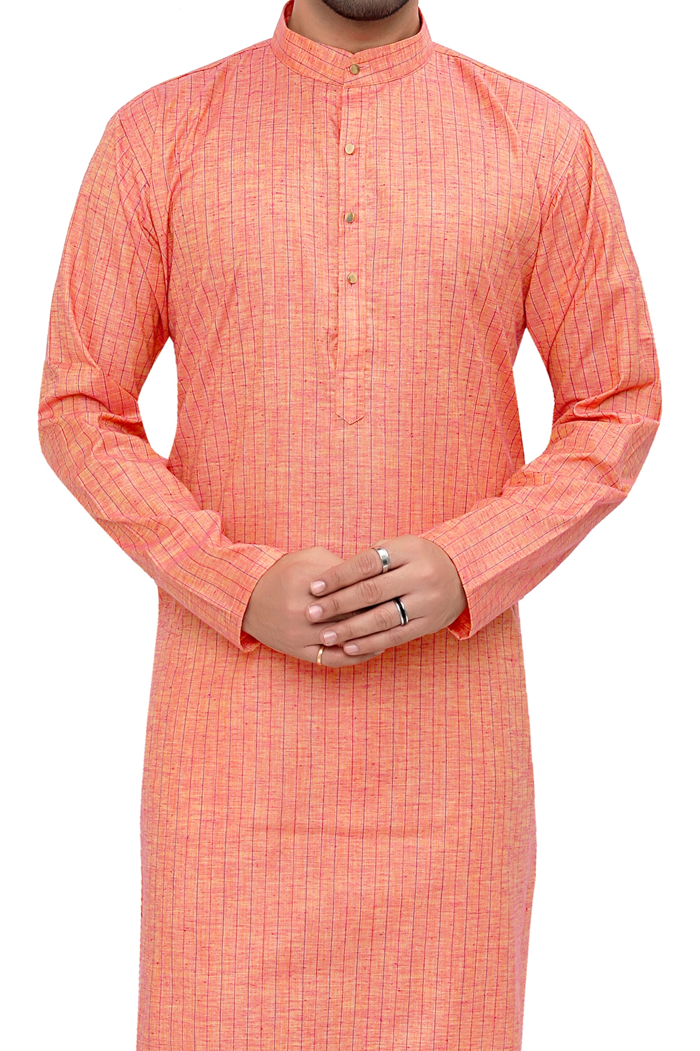 Cotton Kurta Pyjama Set for Men - Multicolor | KPSGLIOV38