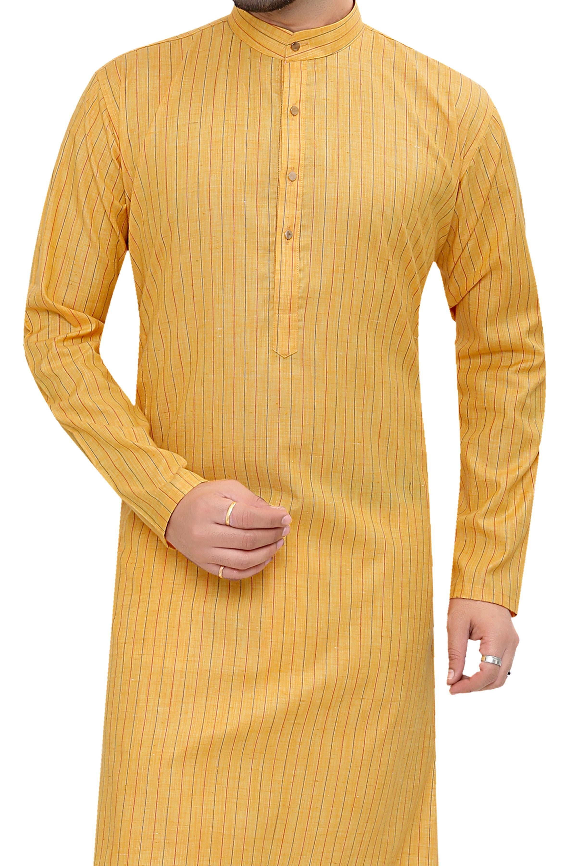 Cotton Kurta Pyjama Set for Men - Multicolor | KPSGLIYV42