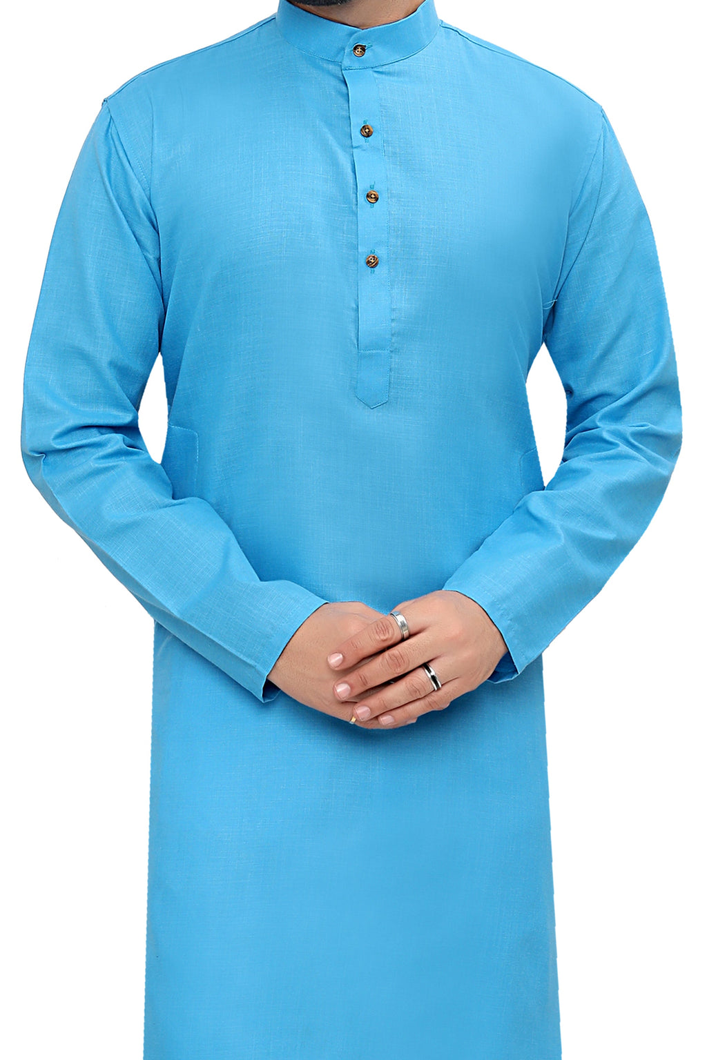Cotton Kurta Pyjama Set for Men - White | KPSGSFIR38