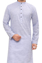 Cotton Kurta Pyjama Set for Men - Blue | KPSGKHGR42