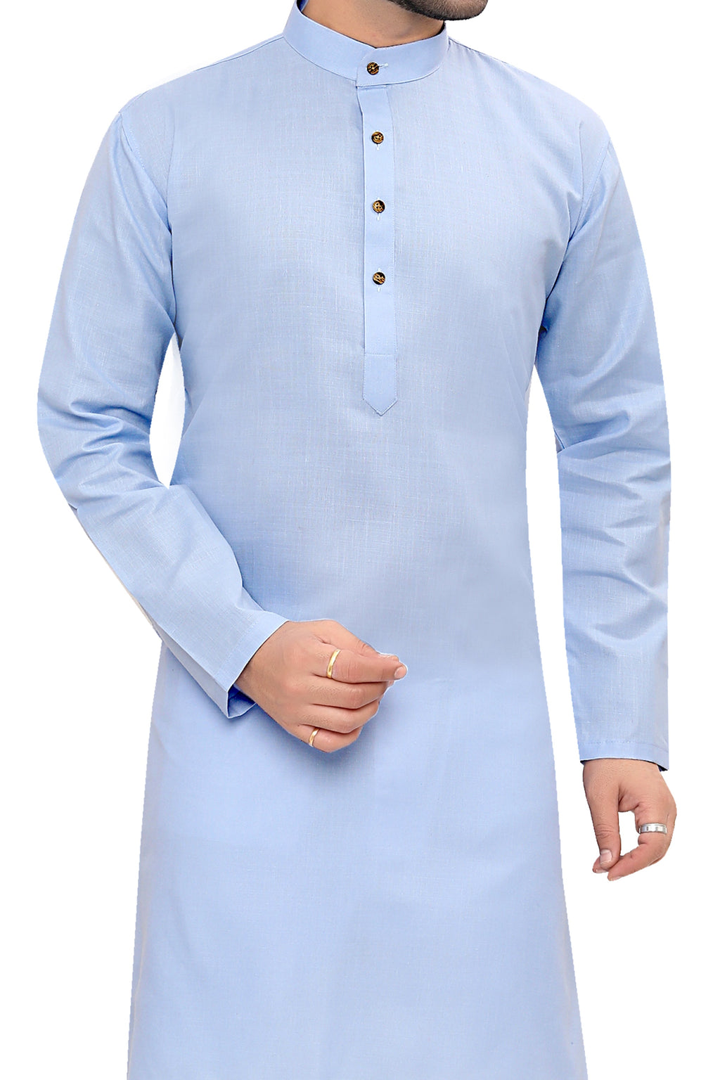 Cotton Kurta for Men - Sky Blue | KPSGSBLD36