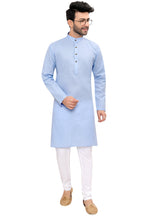 Cotton Kurta for Men - Sky Blue | KPSGSBLD36