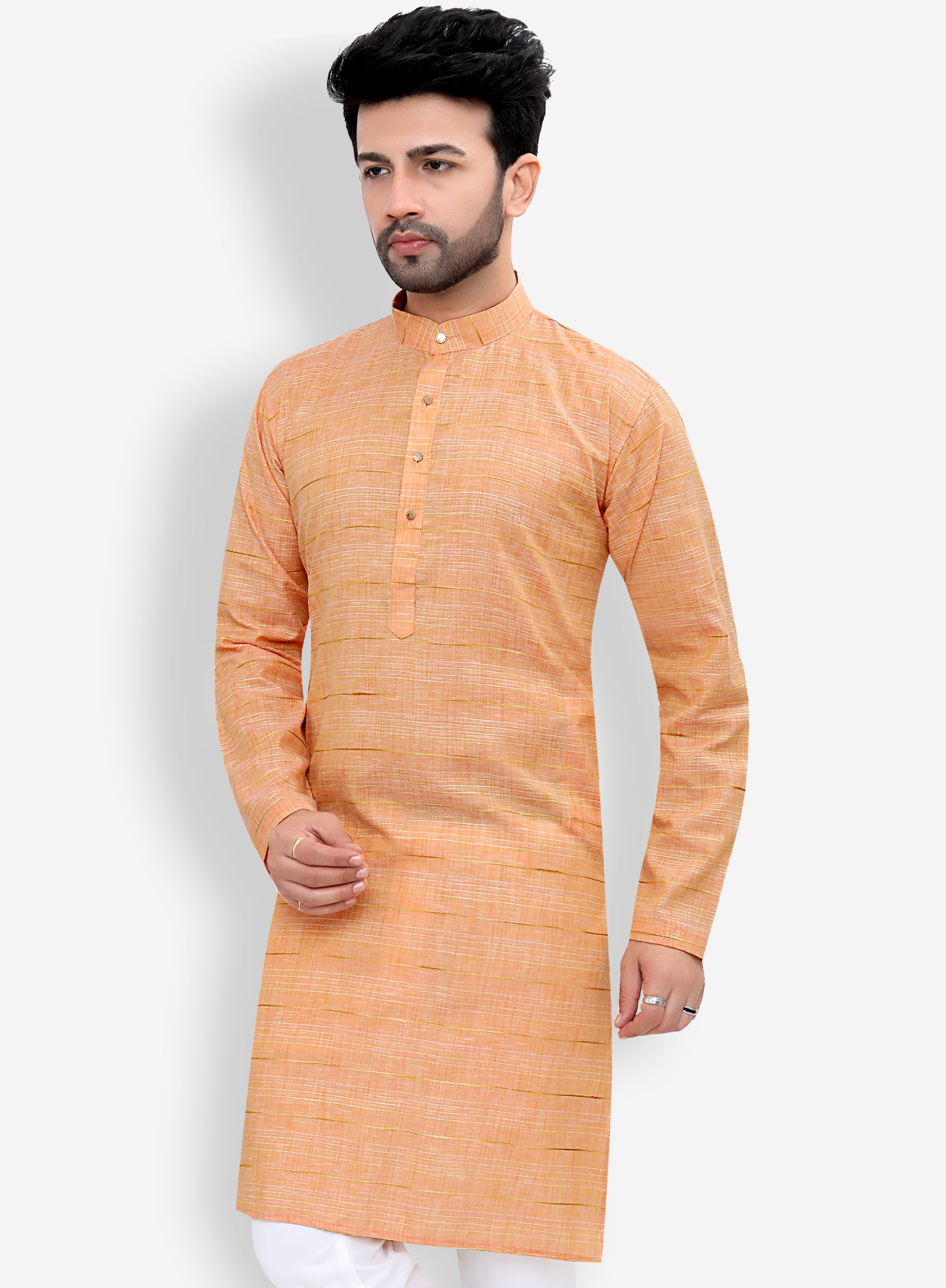 Cotton Kurta Pyjama Set for Men - Multicolor | KPSGLIOZH3