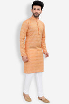 Cotton Kurta Pyjama Set for Men - Multicolor | KPSGLIOZH3
