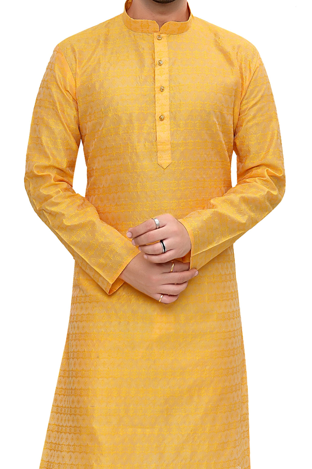 Cotton Kurta for Men - Yellow | KPPDJQM38