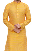 Cotton Kurta for Men - Yellow | KPPDJQM38