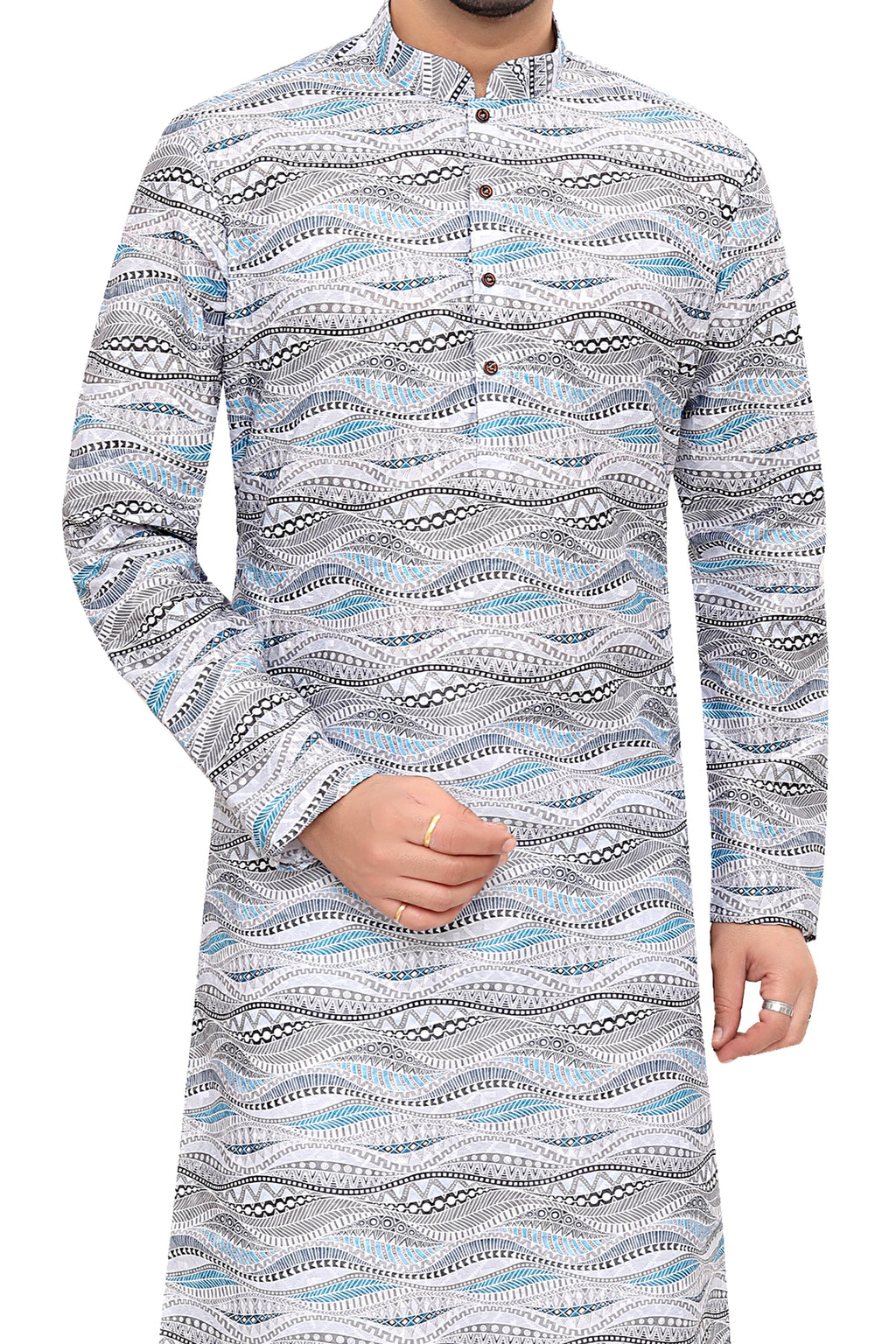 Cotton Kurta for Men - White | KUPR12487W