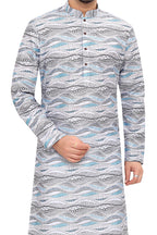 Cotton Kurta for Men - White | KUPR12487W