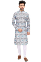 Cotton Kurta for Men - White | KUPR12487W