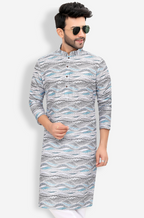Cotton Kurta for Men - White | KUPR12487W