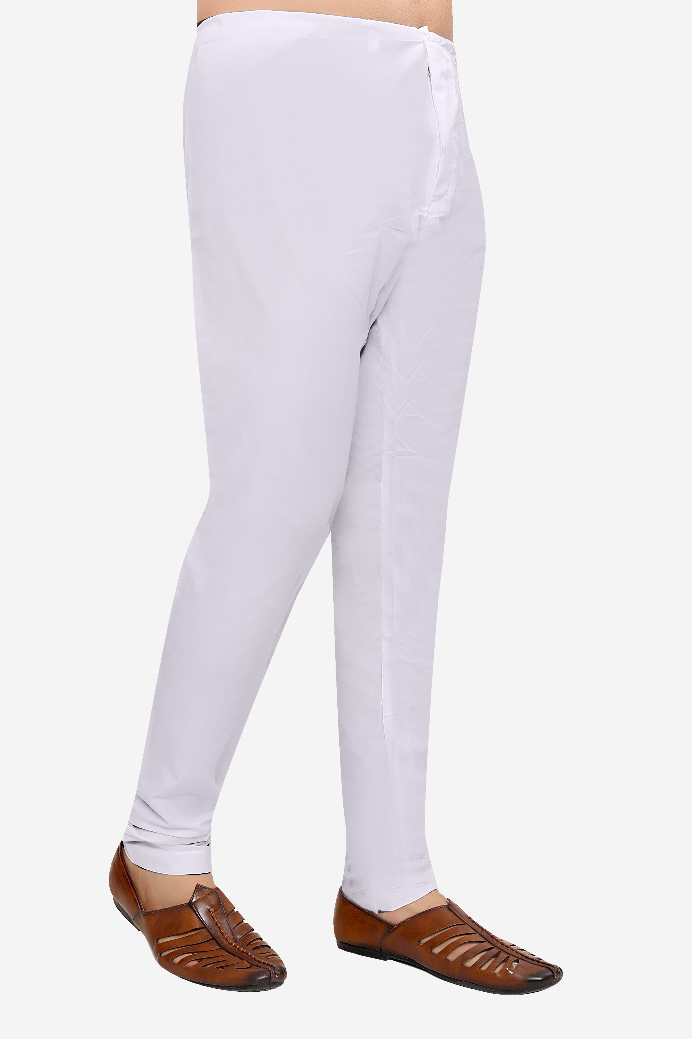 white Cotton Solid Inners & Sleepwear Pyjama | DesiQlo 2