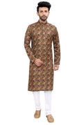 Cotton Kurta for Men - Brown | KPPDCHDG38