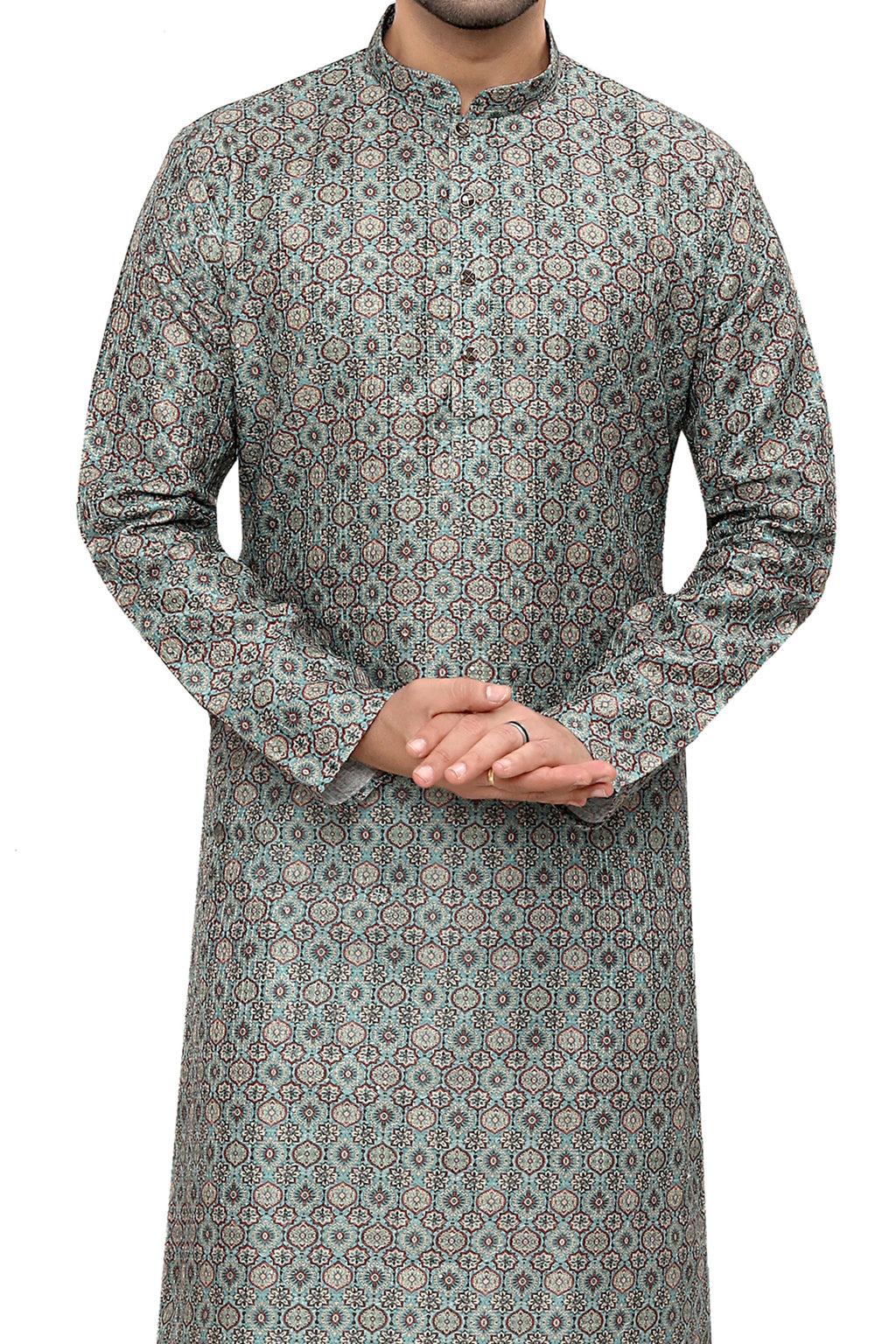Silk Kurta for Men - Green | KPPDSDGR40