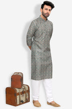 Silk Kurta for Men - Green | KPPDSDGR40