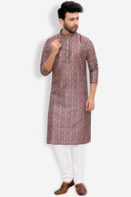 Silk Kurta for Men - Brown | KPPDSDBR40
