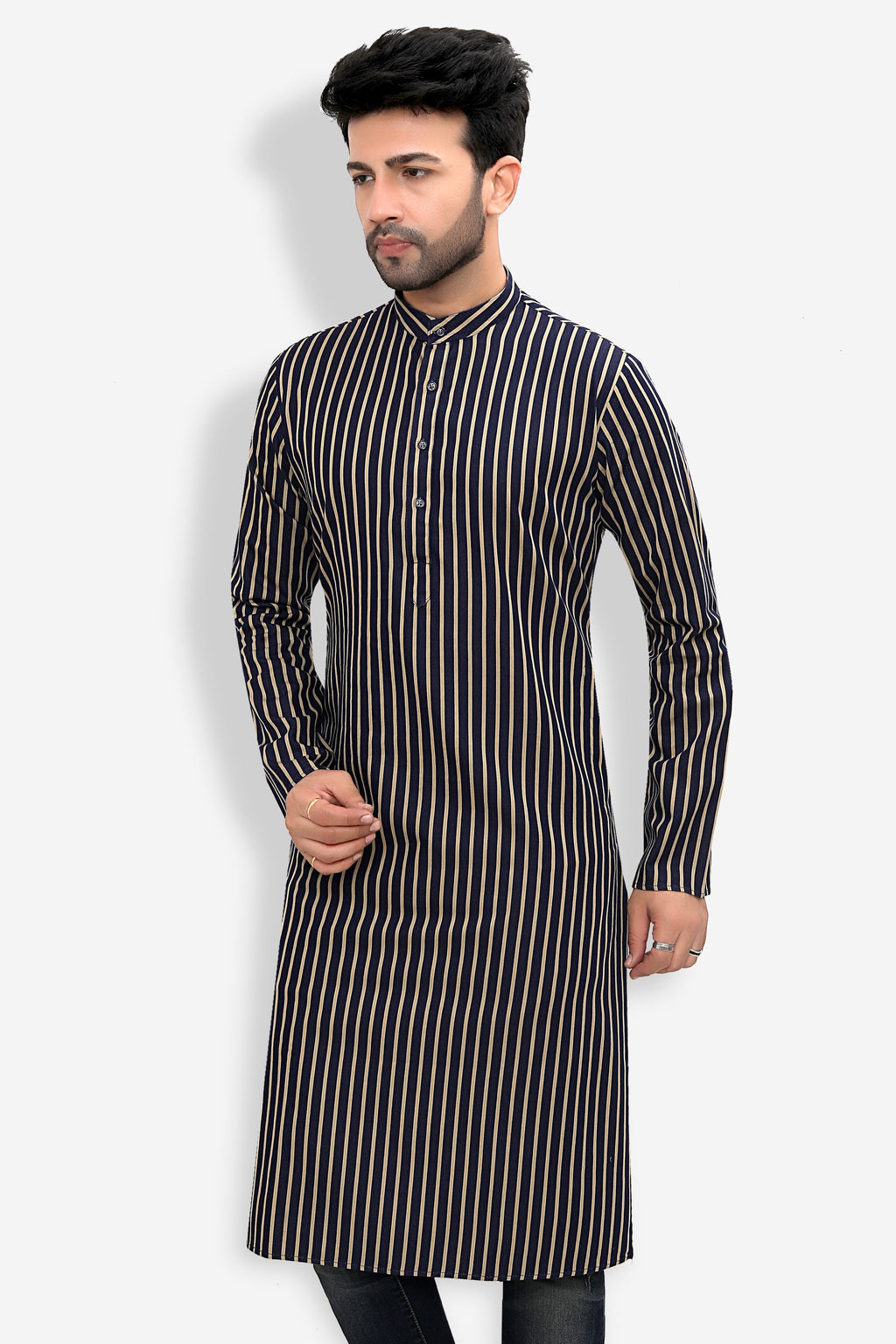 Cotton Kurta for Men - Multicolor | KUKMDNMG38
