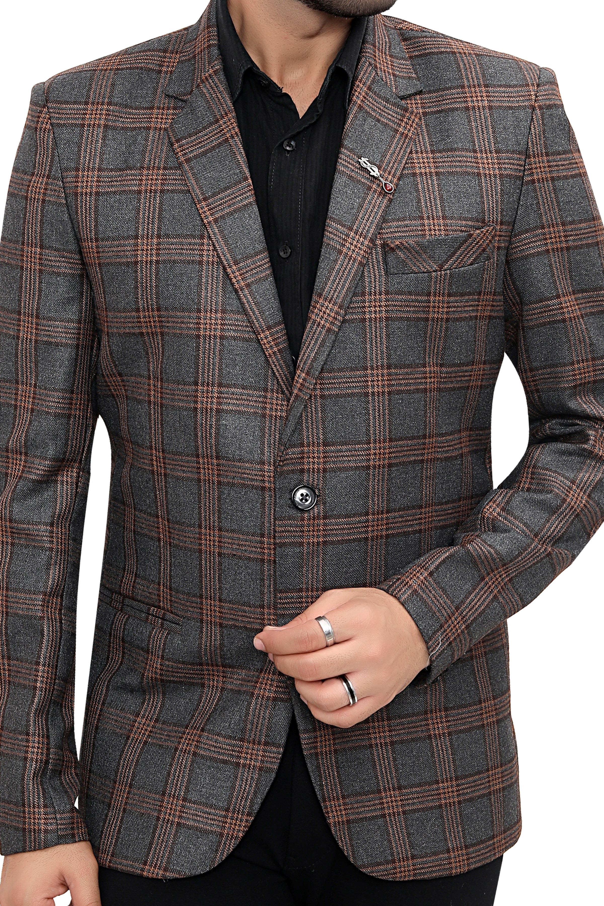 Cotton Blazer for Men - Multicolor | BLDU30007G