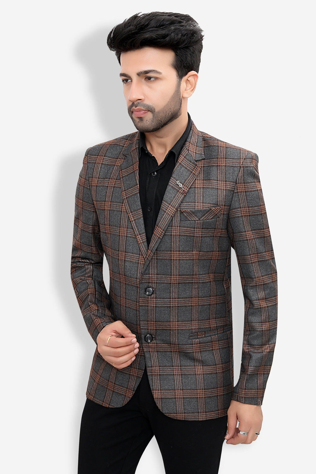 Cotton Blazer for Men - Multicolor | BLDU30007G