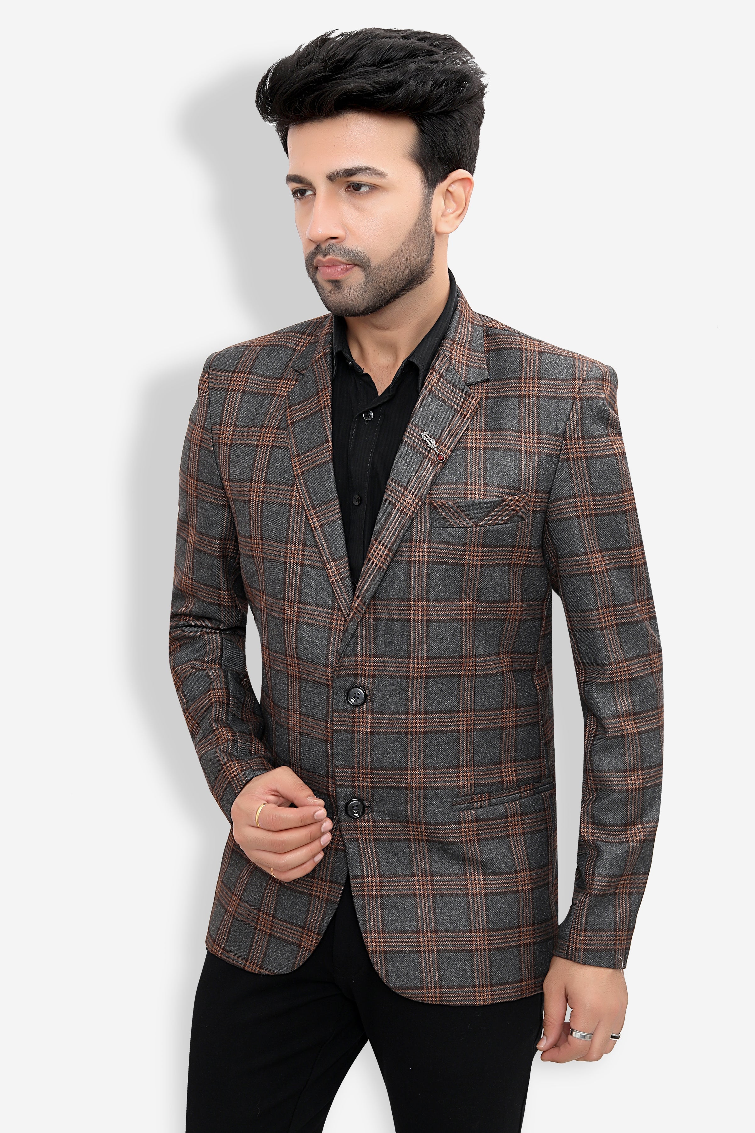 Cotton Blazer for Men - Multicolor | BLDU30007G