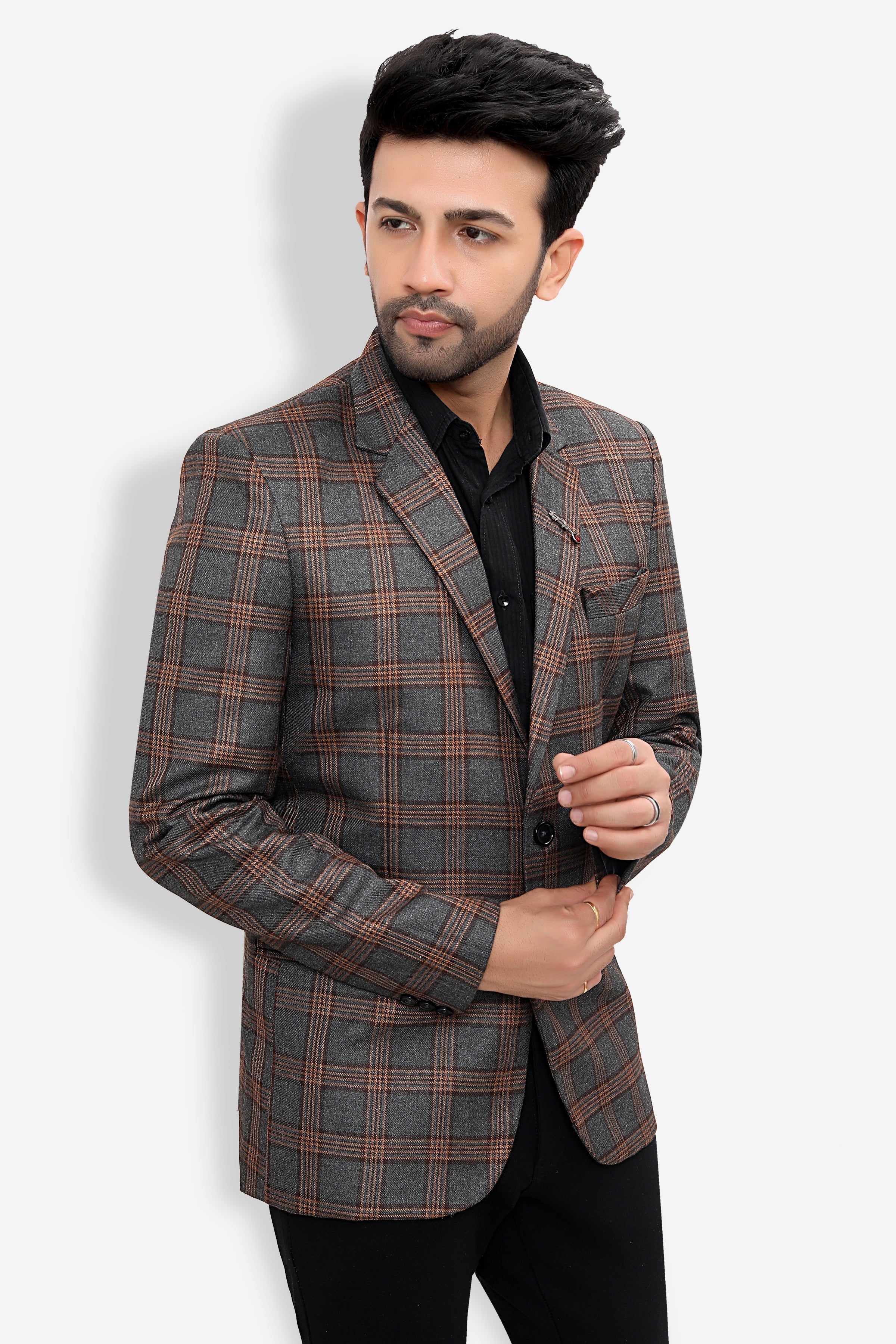 Cotton Blazer for Men - Multicolor | BLDU30007G
