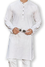 Cotton Kurta for Men - White | KPSSBUTWH3