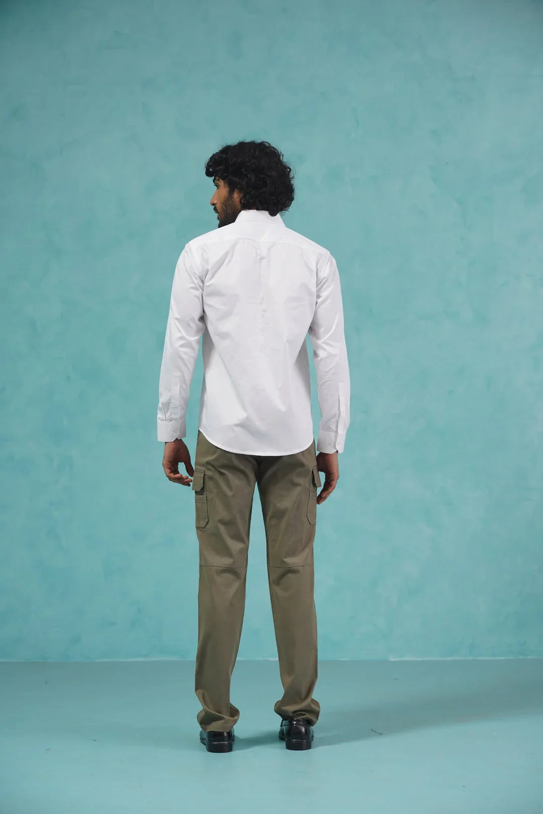 White Cotton Solid Shirts SF_361White | DesiQlo