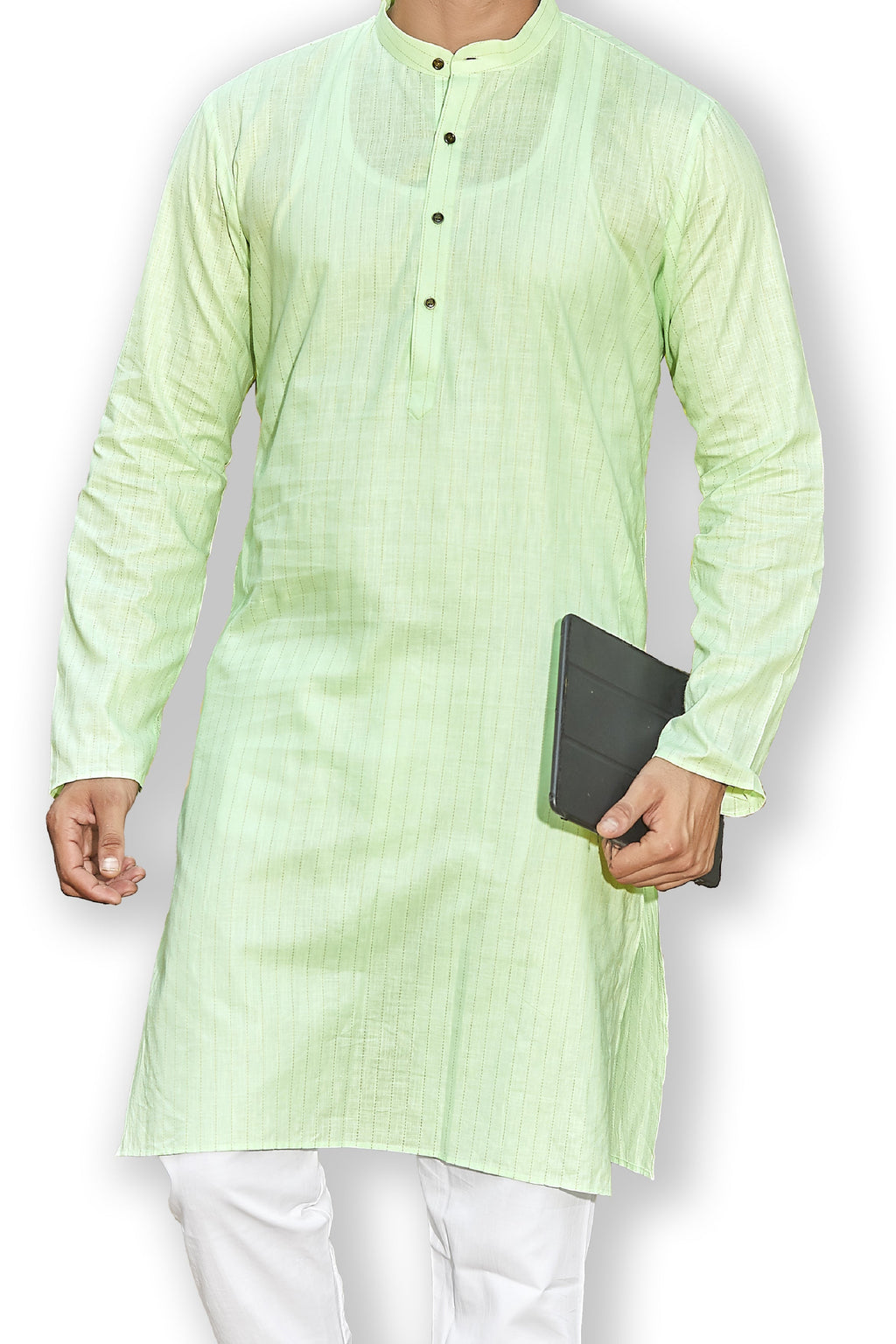 Cotton Kurta for Men - Multicolor | KPUCCLGR38