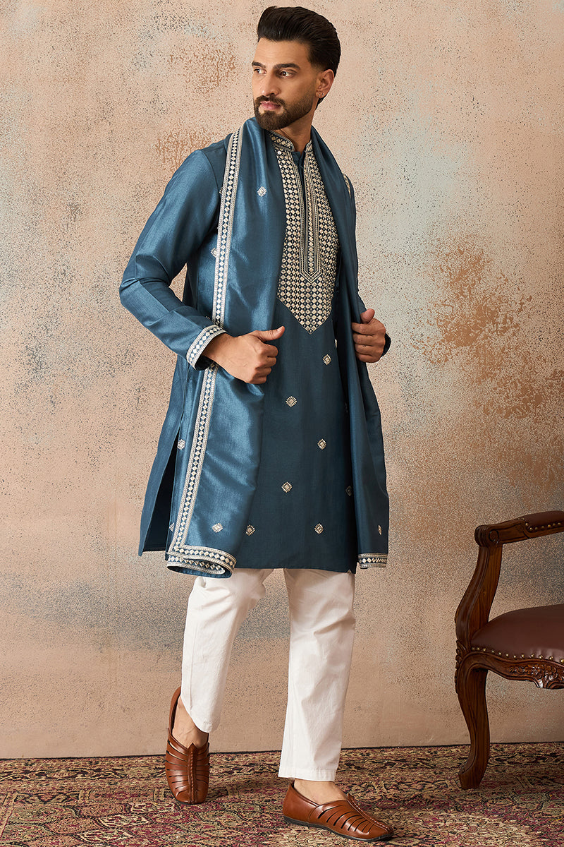 Silk Blend Kurta sets mkpd1048 | DesiQlo