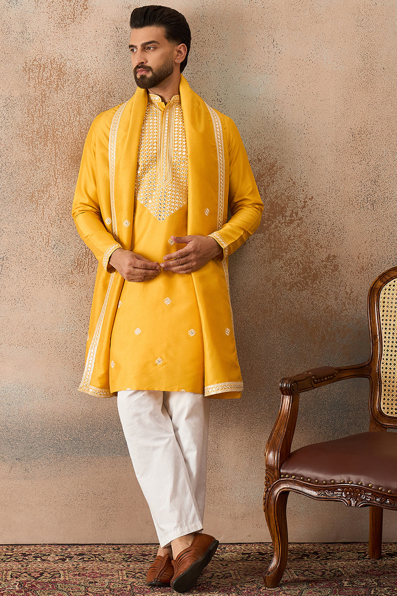 Silk Blend Kurtas mkud1015 | DesiQlo