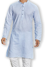Cotton Kurta for Men - Blue | KPUCCLBU38