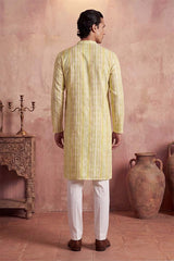 Multi Silk Blend Abstract Printed Kurta MKU2255