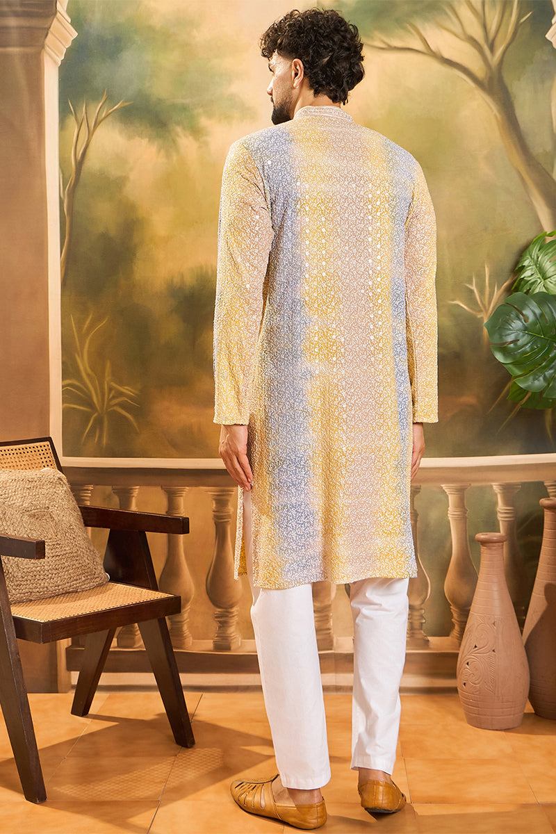 Multi Viscose Rayon Solid Embroidered Straight Kurta MKU1433