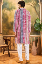 Multi Viscose Rayon Batik Printed Straight Kurta MKU1479