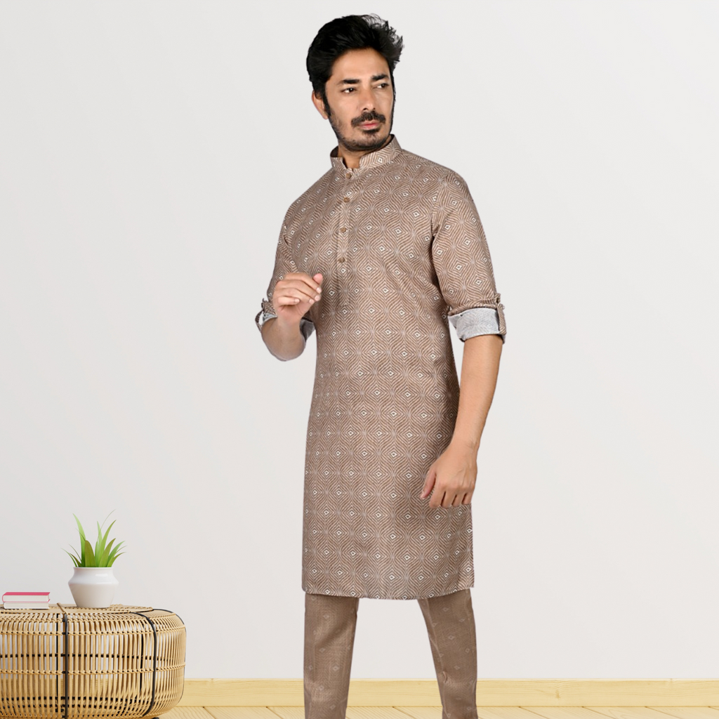 Cotton Kurta for Men - Multicolor | KPPR12296A