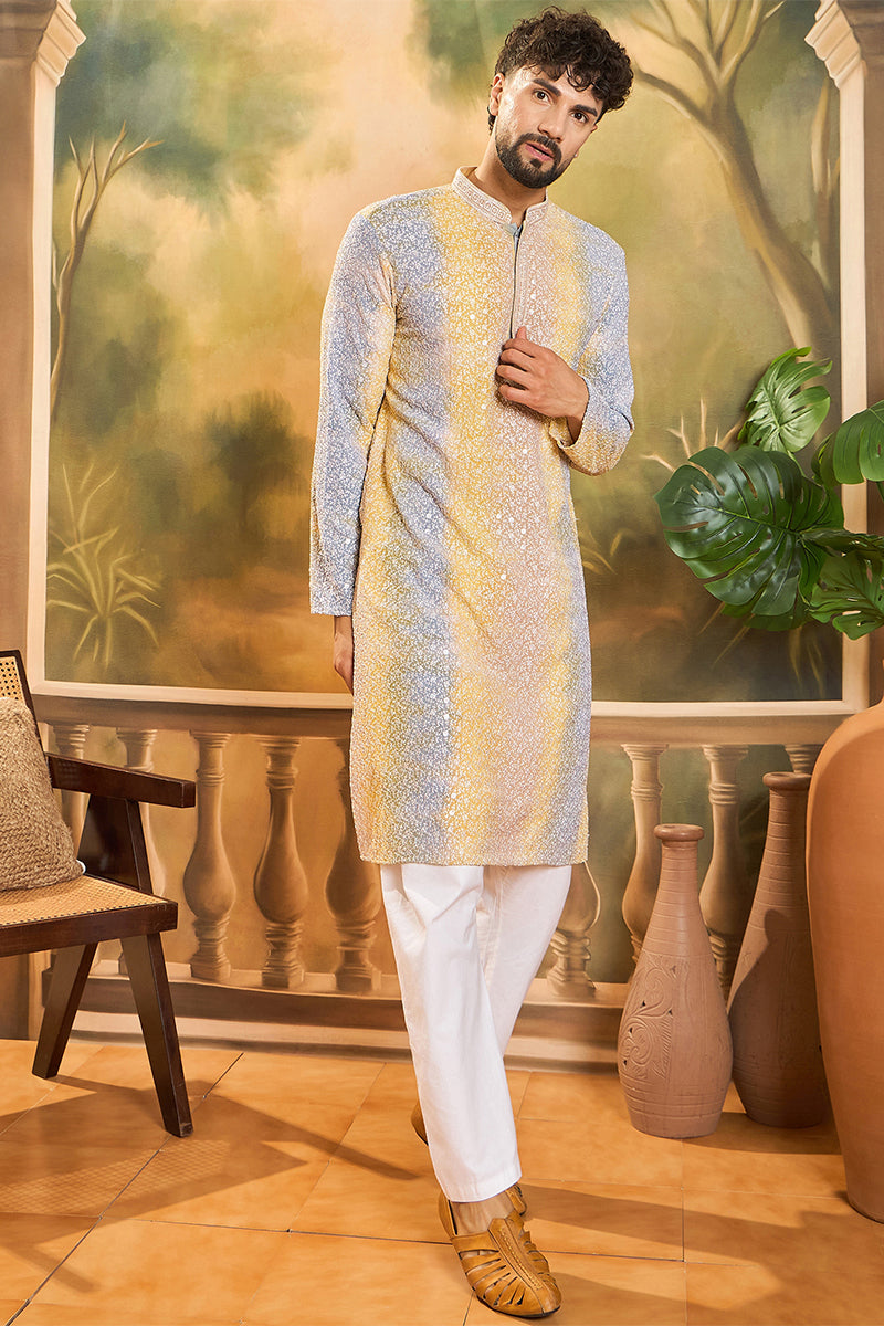 Multi Viscose Rayon Solid Embroidered Straight Kurta MKU1433