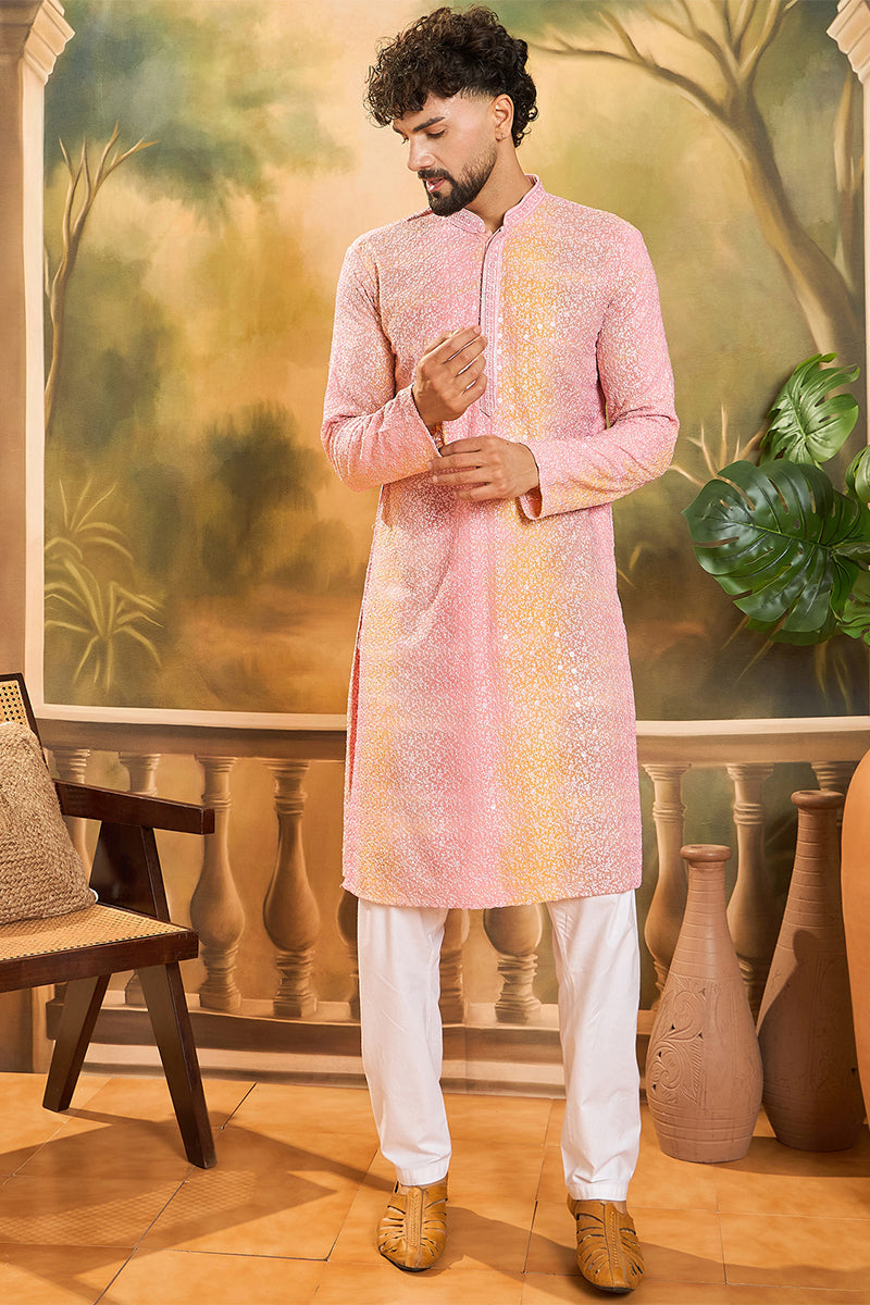 Multi Viscose Rayon Solid Embroidered Straight Kurta MKU1437