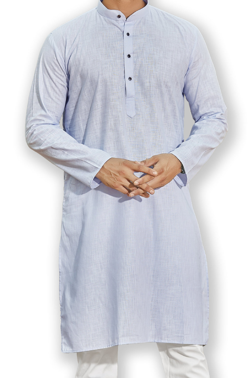 Cotton Kurta for Men - Blue | KPUCLCLGR3