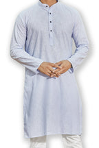 Cotton Kurta for Men - Blue | KPUCLCLGR3