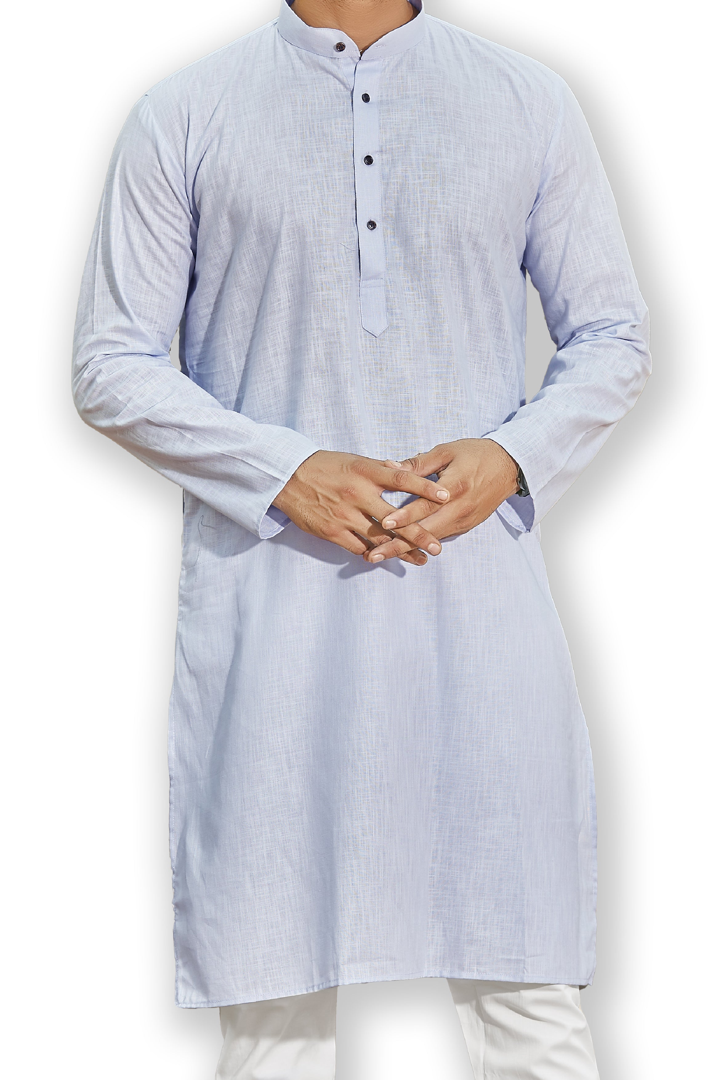 Cotton Kurta for Men - Blue | KPUCLCLGR3