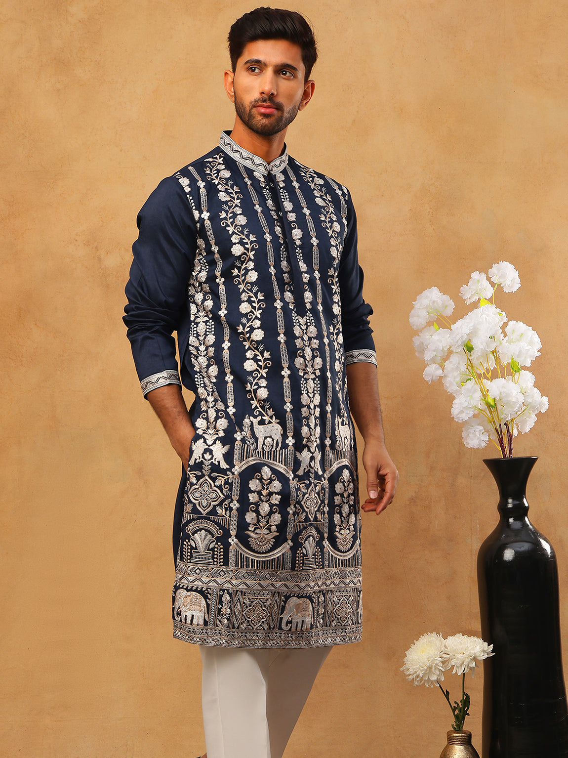 Navy Indian Wear 5415navy | DesiQlo